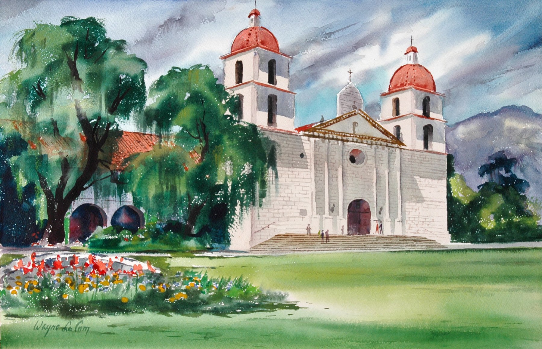 WAYNE LACOM, Santa Barbara Mission, 1959