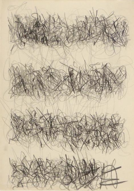 Le&oacute;n Ferrari, Untitled, 1976. Drawing, graphite on paper, 27 3/16 x 21 3/16 in. / 69 x 53.8 cm.