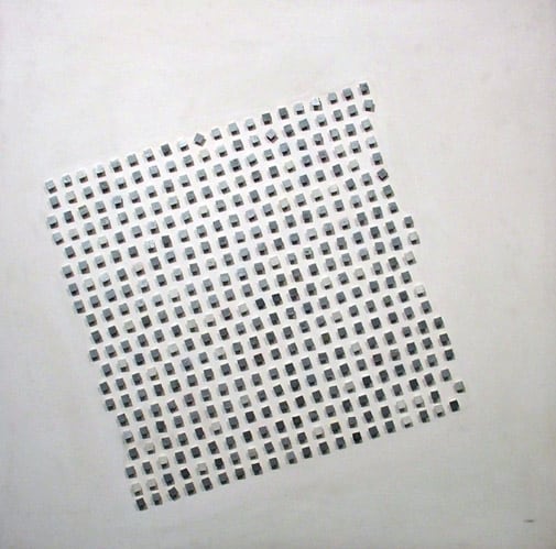 Luis Tomasello,&nbsp;&ldquo;Relief Cinetique,&rdquo; 1958,&nbsp;Acrylic on wood,&nbsp;39 3/8 x 39 5/16 x 1 1/2 in. (100 x 100 x 3.8 cm.)