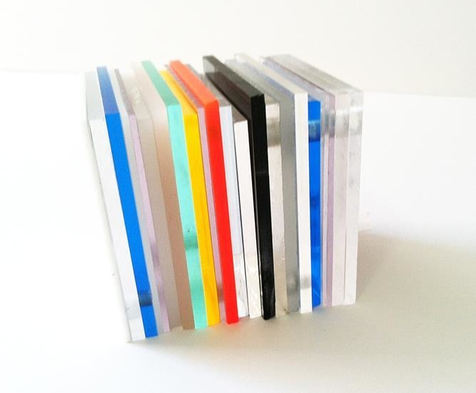 Marta Chilindron, Cube 12 Multicolor, 2014. Acrylic, 12 in. x 12 in. x 12 in.