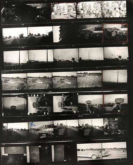 Robert Frank The Americans, Contact Sheet 45 of 81. 1958/2009.