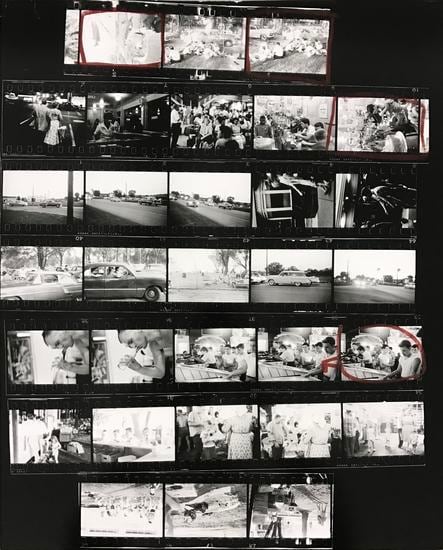 Robert Frank The Americans, Contact Sheet 68 of 81. 1958/2009.