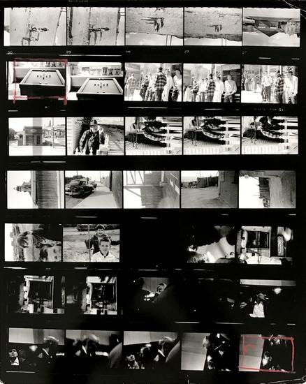 Robert Frank The Americans, Contact Sheet 40 of 81. 1958/2009.