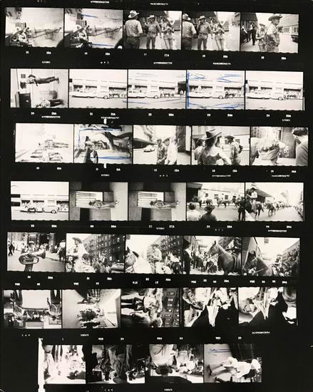 Robert Frank The Americans, Contact Sheet 64 of 81. 1958/2009.