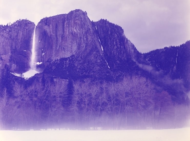  Winter Morning Fog, Bridal Veil Falls, Yosemite, California, 2013, 	40 x 52 inch c-print