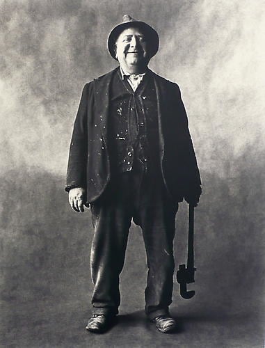 Irving Penn Plumber, New York City.  1950