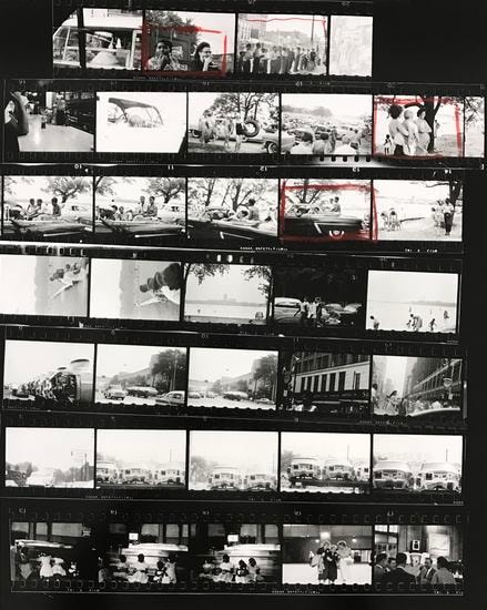 Robert Frank The Americans, Contact Sheet 72 of 81. 1958/2009.