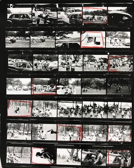 Robert Frank The Americans, Contact Sheet 76 of 81. 1958/2009.