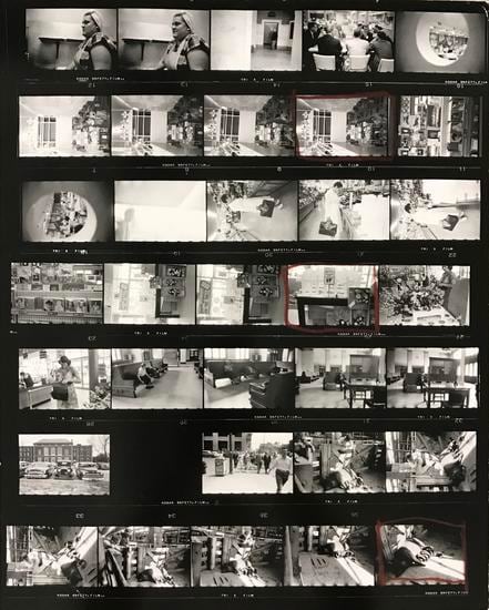 Robert Frank The Americans, Contact Sheet 63 of 81. 1958/2009.