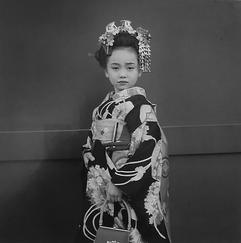 Hiroh Kikai Celebrating Shichi-go-san, a gala day for girls at ages three and seven.  2001
