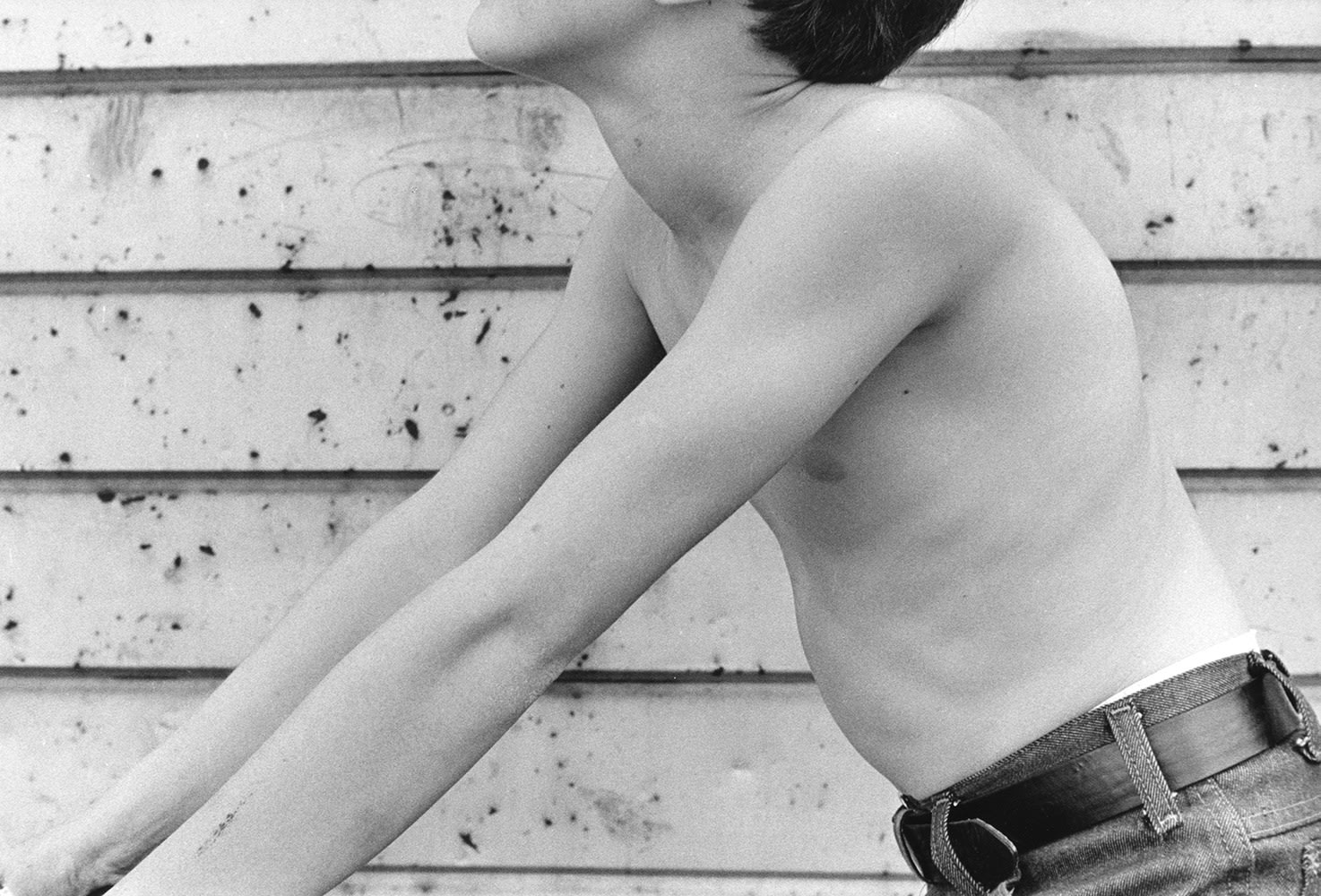 Bare Thin Arms and Aluminum Siding, 1981, 16 x 20 inches