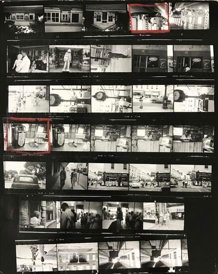 Robert Frank The Americans, Contact Sheet 21 of 81. 1958/2009.