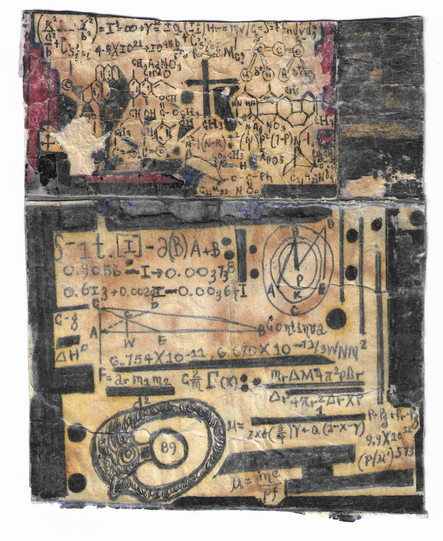Melvin Way&nbsp;(1954) Etats-Unis, 89, 2013, Stylo bille sur papier, 15&nbsp;x 13 cm