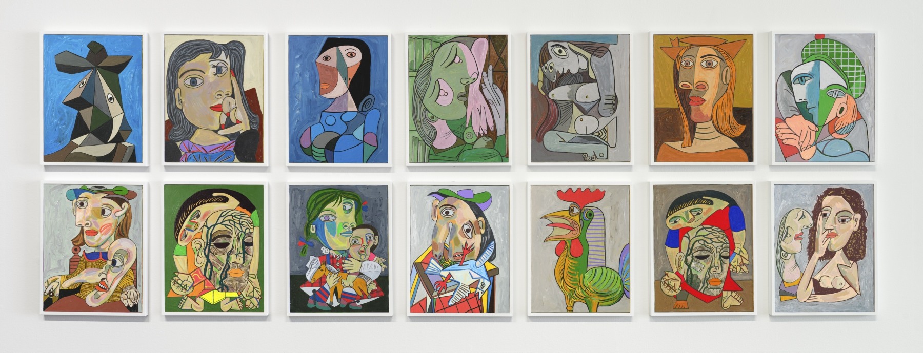 Works by Keiichi Tanaami from his Pleasures of Picasso series