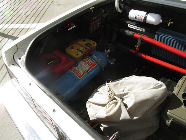 At first glance, the trunk to Tom Sachs&rsquo;s &rsquo;89 Chevy Caprice looks innocuous enough., &nbsp;