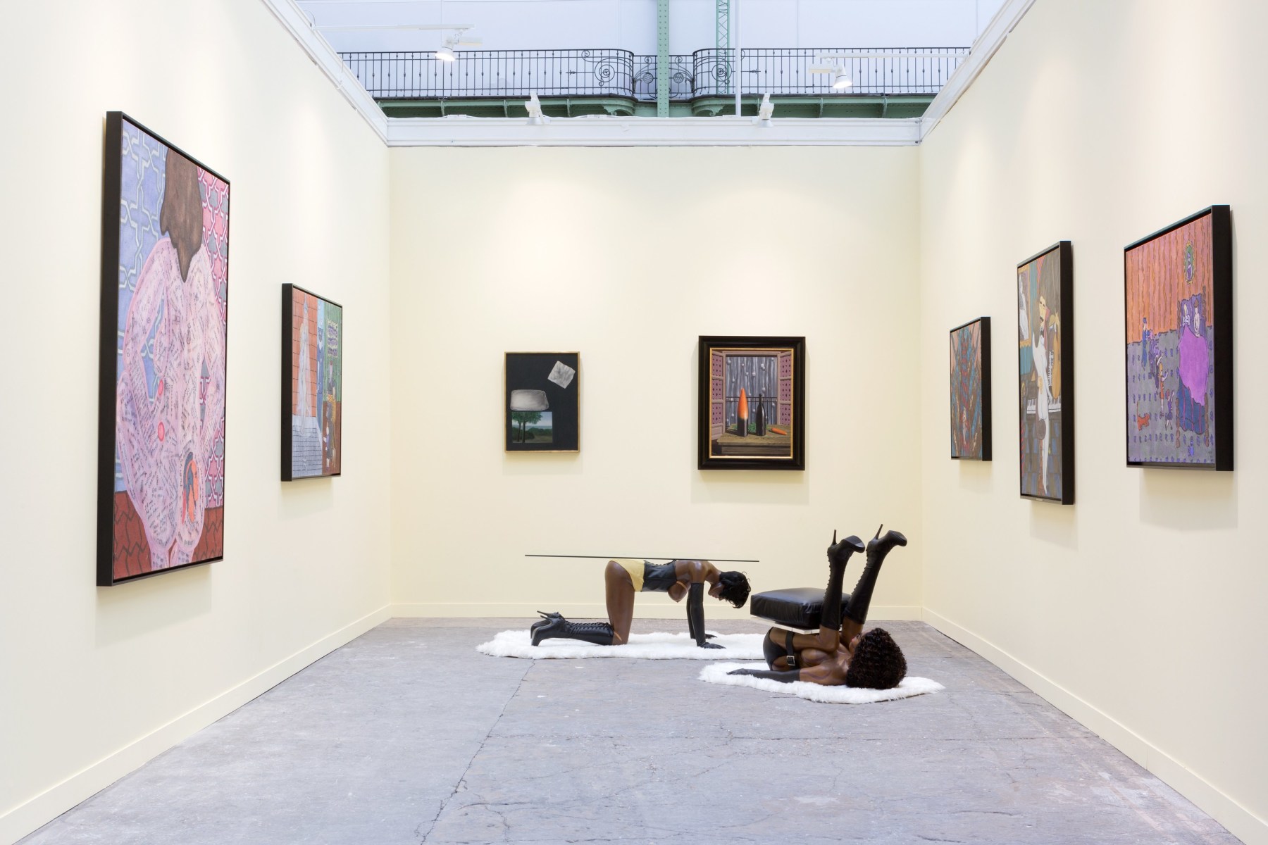 Installation view of William Copley and His Mentor, Ren&eacute; Magritte, FIAC, Paris, 2016