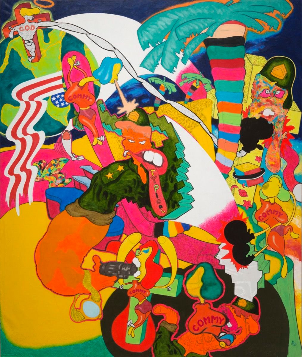 Peter Saul, &quot;Vietnam,&quot; 1966.&nbsp;Copyright Peter Saul. Courtesy of Mary Boone Gallery, New York.&nbsp;