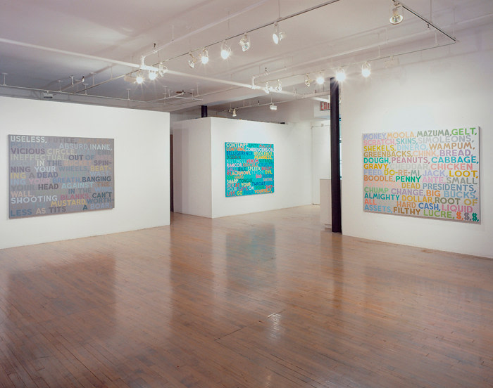 Mel Bochner: Thesaurus Paintings &ndash; installation view 2