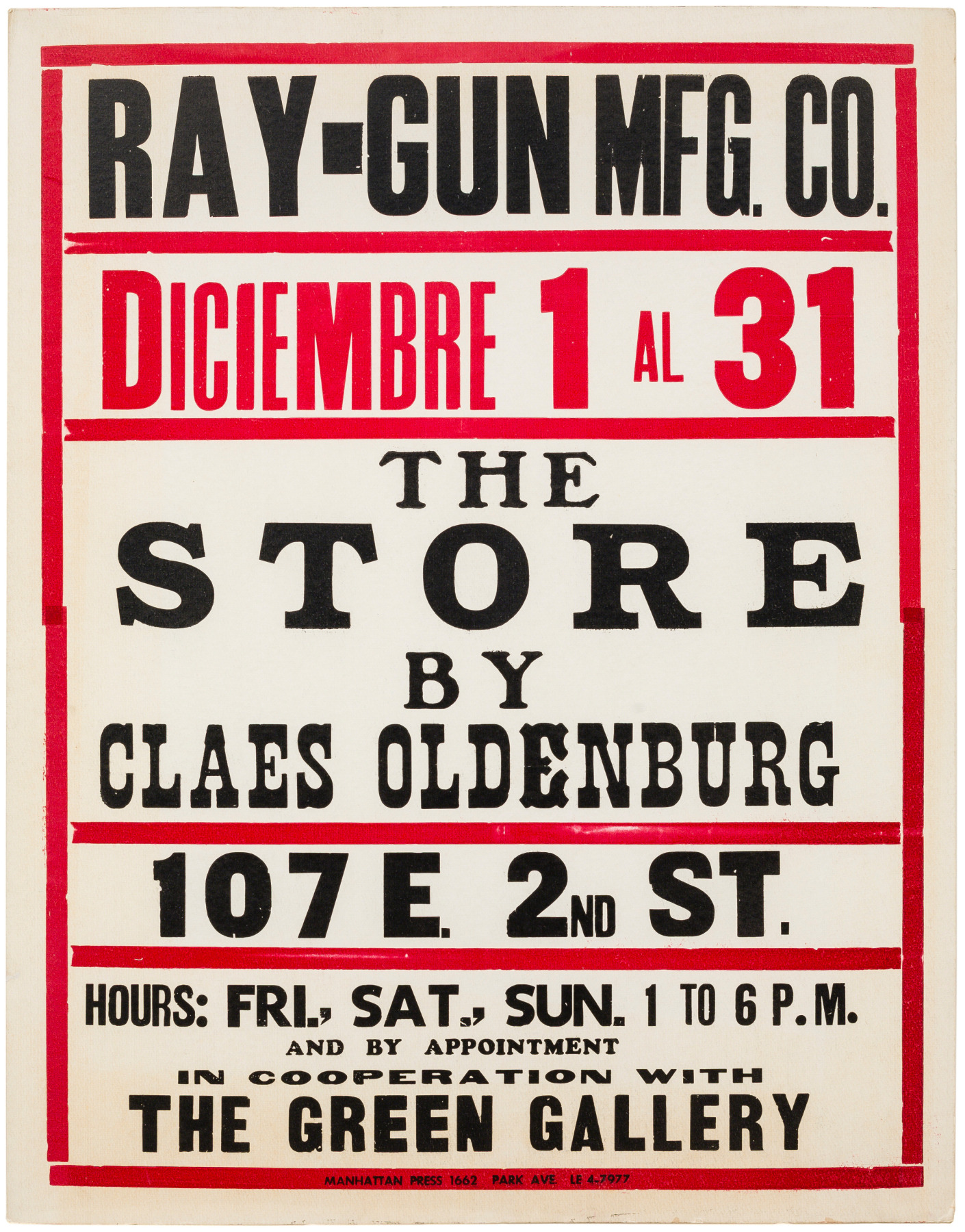 Claes Oldenburg The Store (Poster)