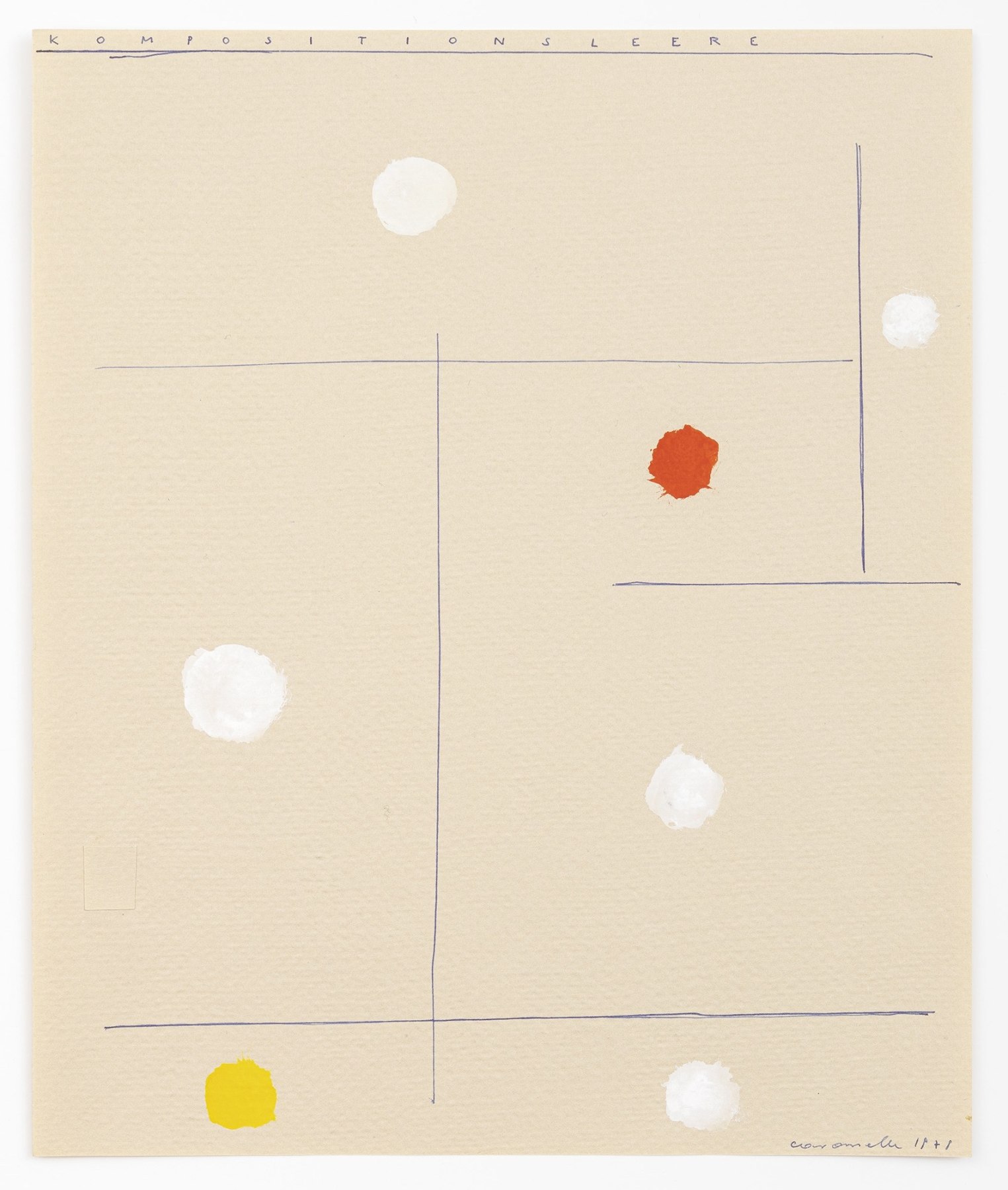 KOMPOSITIONS LEERE, 1979