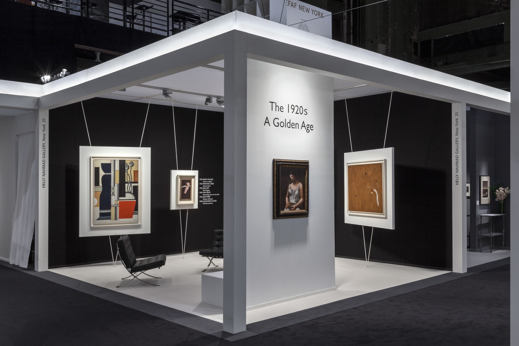 Installation view of The 1920s, A Golden Age, booth 21. Photography by Sebastiano Pellion di Persano. &copy;Helly Nahmad Gallery NY.