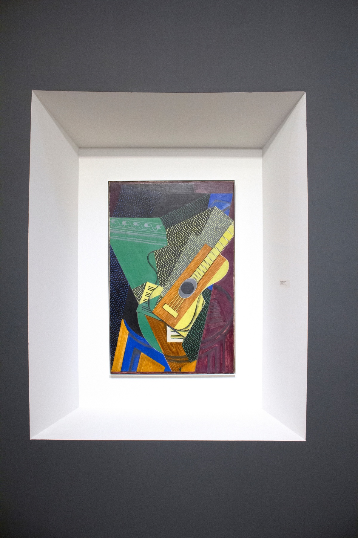 Installation view of The Climax of Cubism, booth 301 at TEFAF Spring 2019. &copy;Helly Nahmad Gallery NY. Photography by Studio MDA. This photo features a painting by Juan gris, Guitare sur une Table, 1916