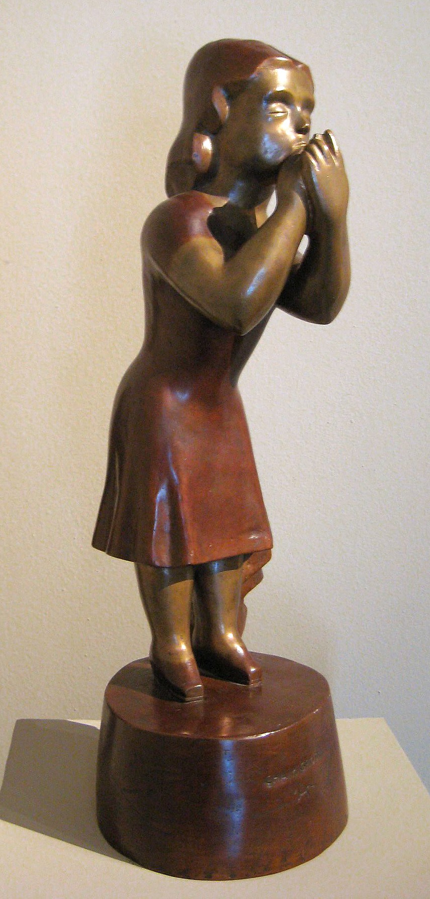 Chaim Gross, Make Up, 1927, bronze, 23 inches high, Edition 1/6