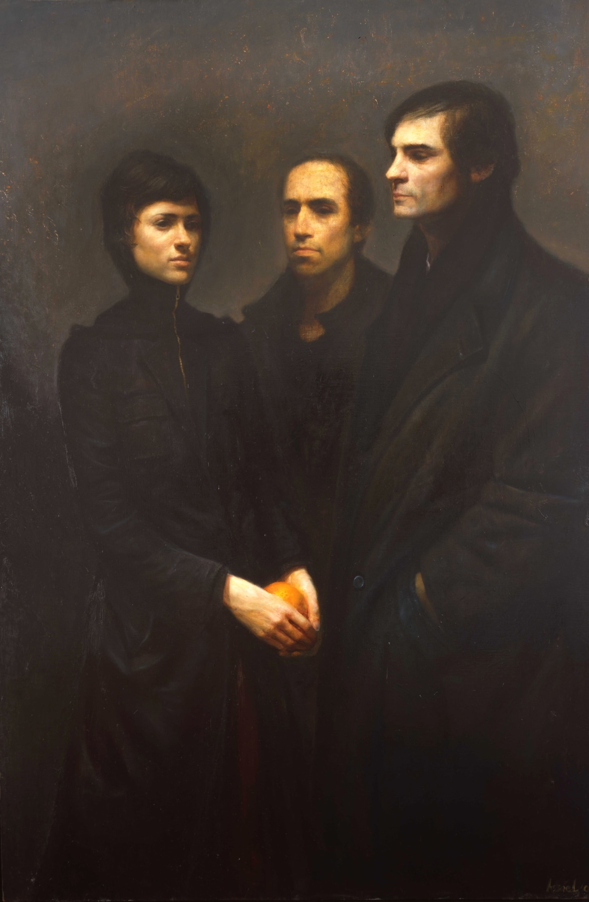 Steven Assael, Alex, Nathan, and Morgan, 2008, oil on canvas, 71 x 48 inches