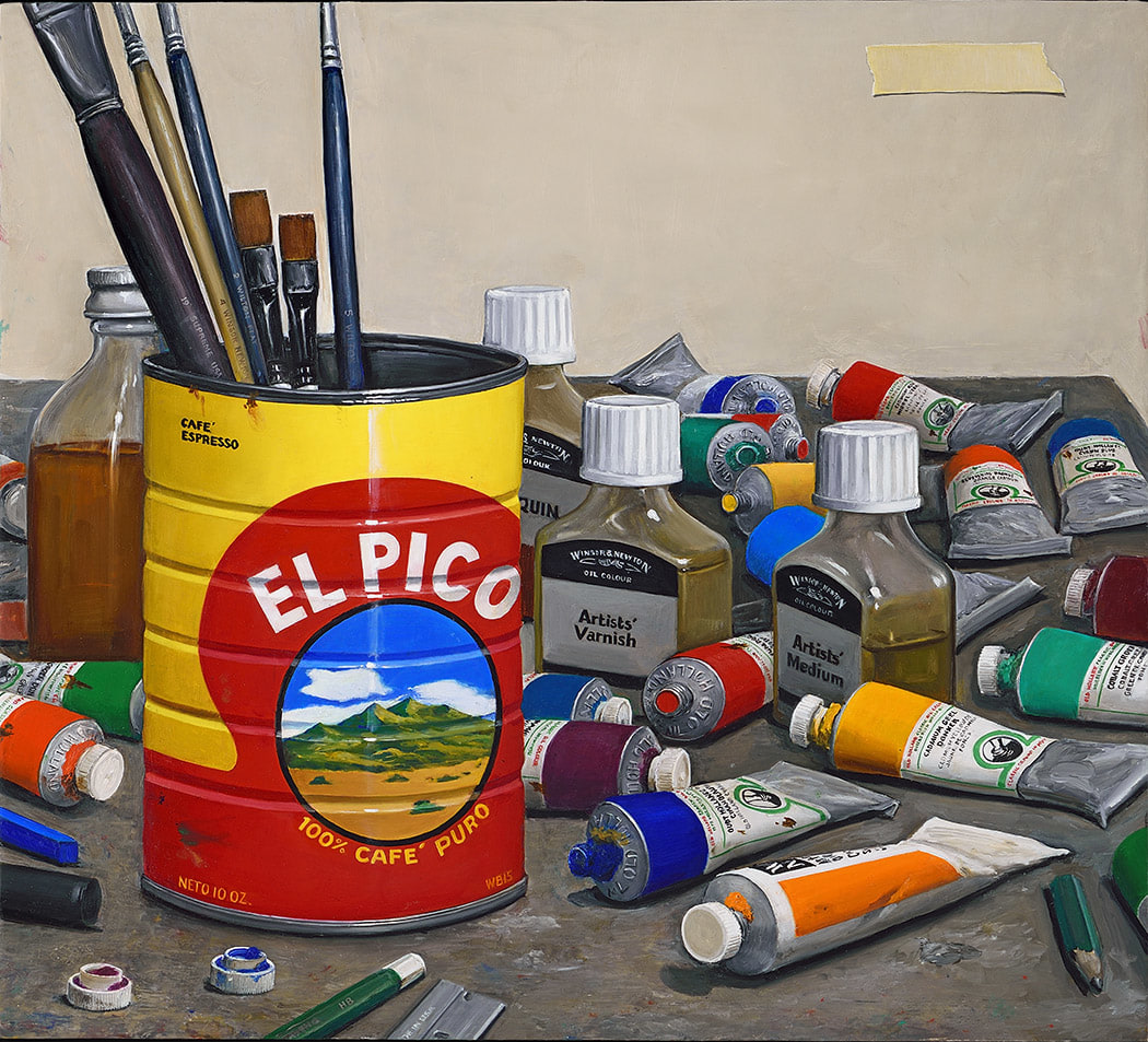 William Beckman, El Pico #3 (SL #6), 2014-15, oil on panel, 18 3/8 x 20 1/2 inches