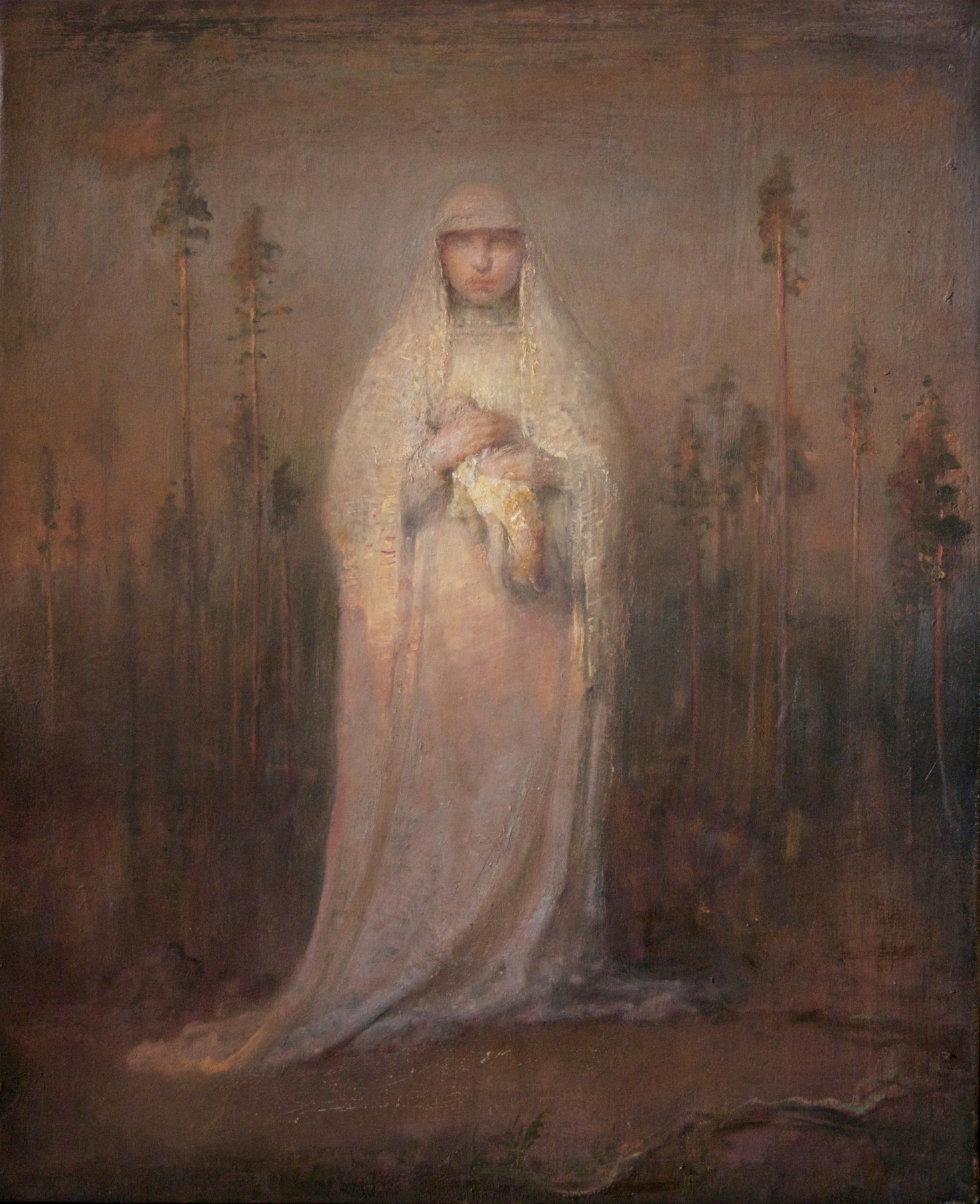 Odd Nerdrum, Bride with a Doll, oil on canvas, 25 1/2 x 21 1/2 inches