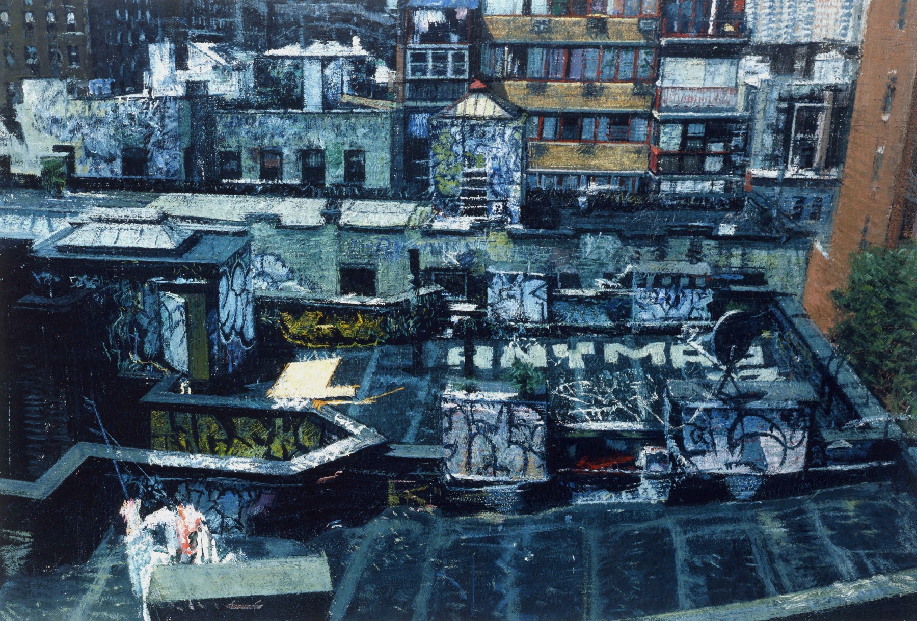 Bernardo Siciliano, Chinatown (SOLD), 2009, oil on canvas, 21 1/4 x 31 1/2 inches