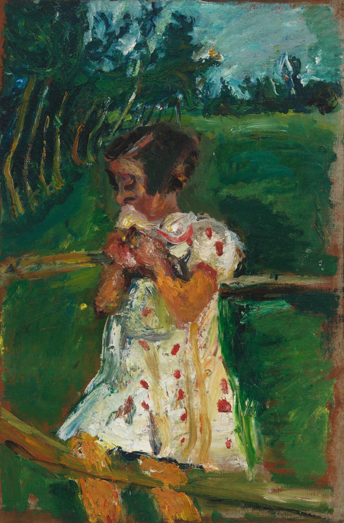 SO.41446 Soutine GIRL AT FENCE