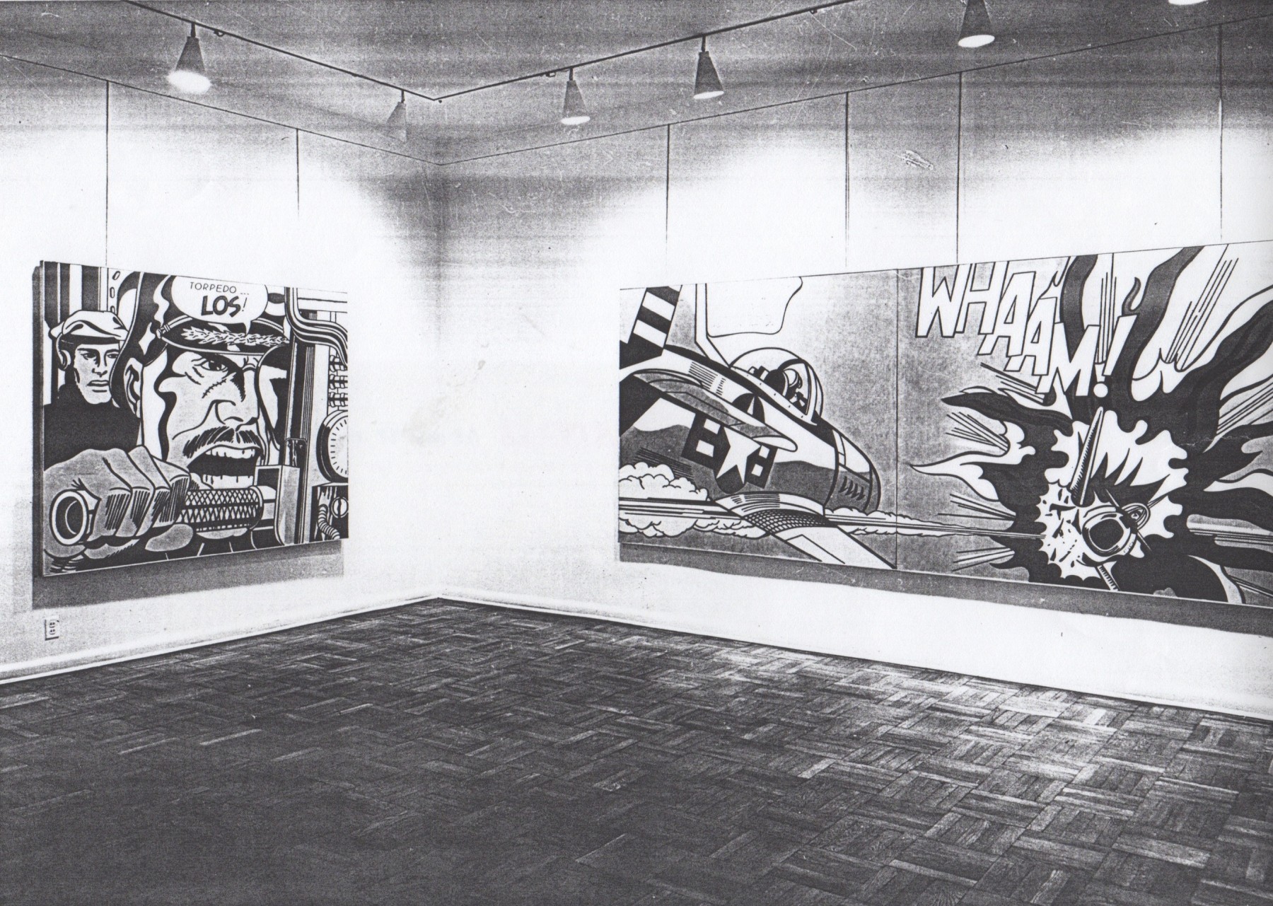 Installation view, Roy Lichtenstein, 4 EAST 77
