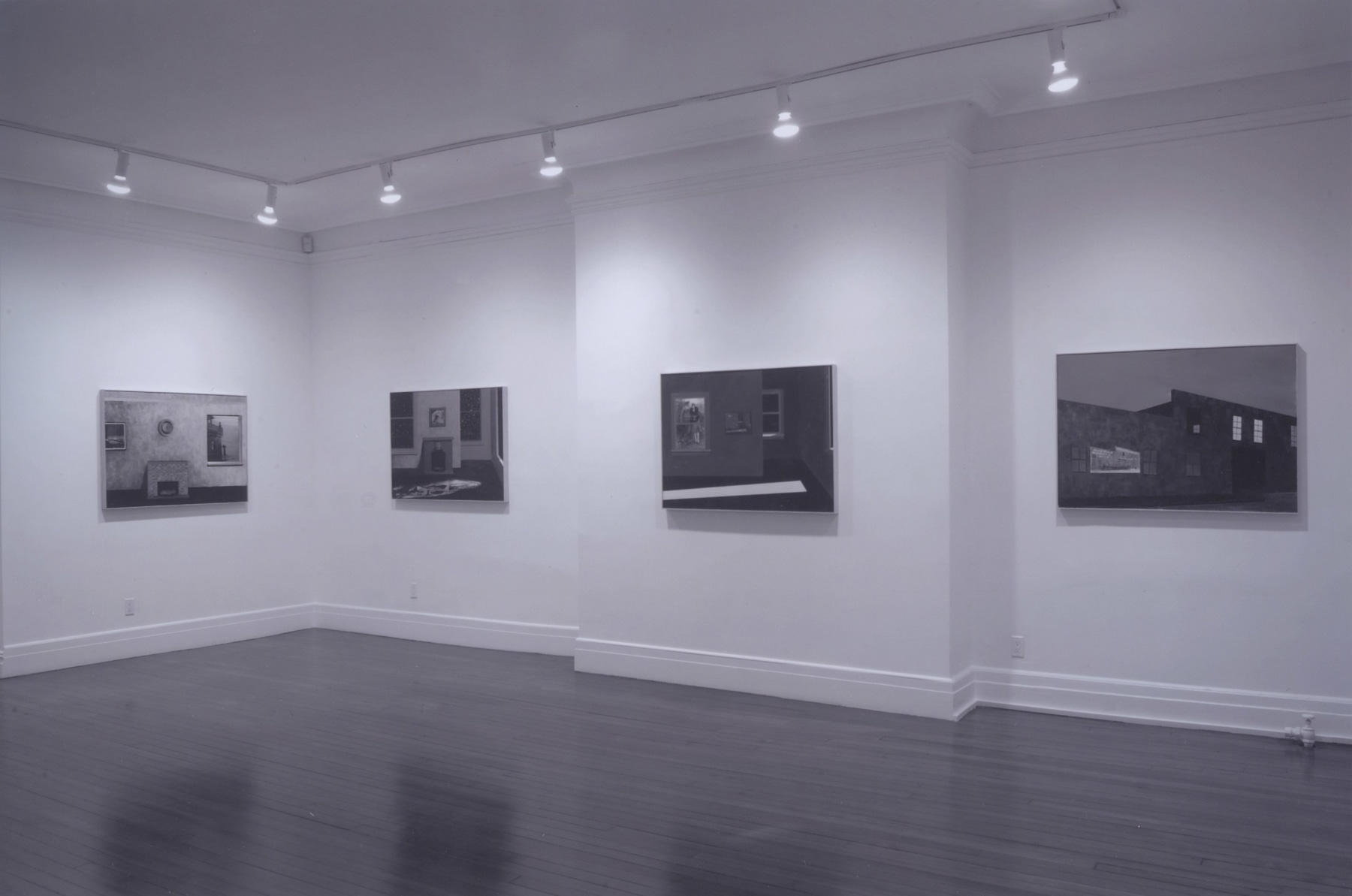 Installation view, Robert Morris: Waxing Time, Waning Light: New Paintings, 18 EAST 77
