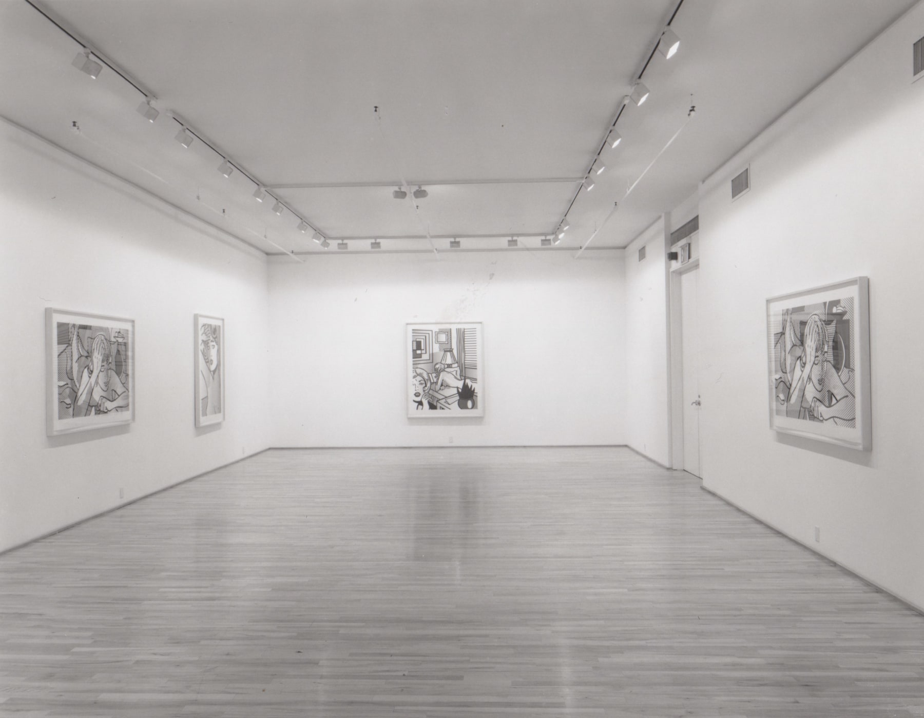 Installation view, Roy Lichtenstein: Nudes, 9 Color Relief Prints, 578 BROADWAY