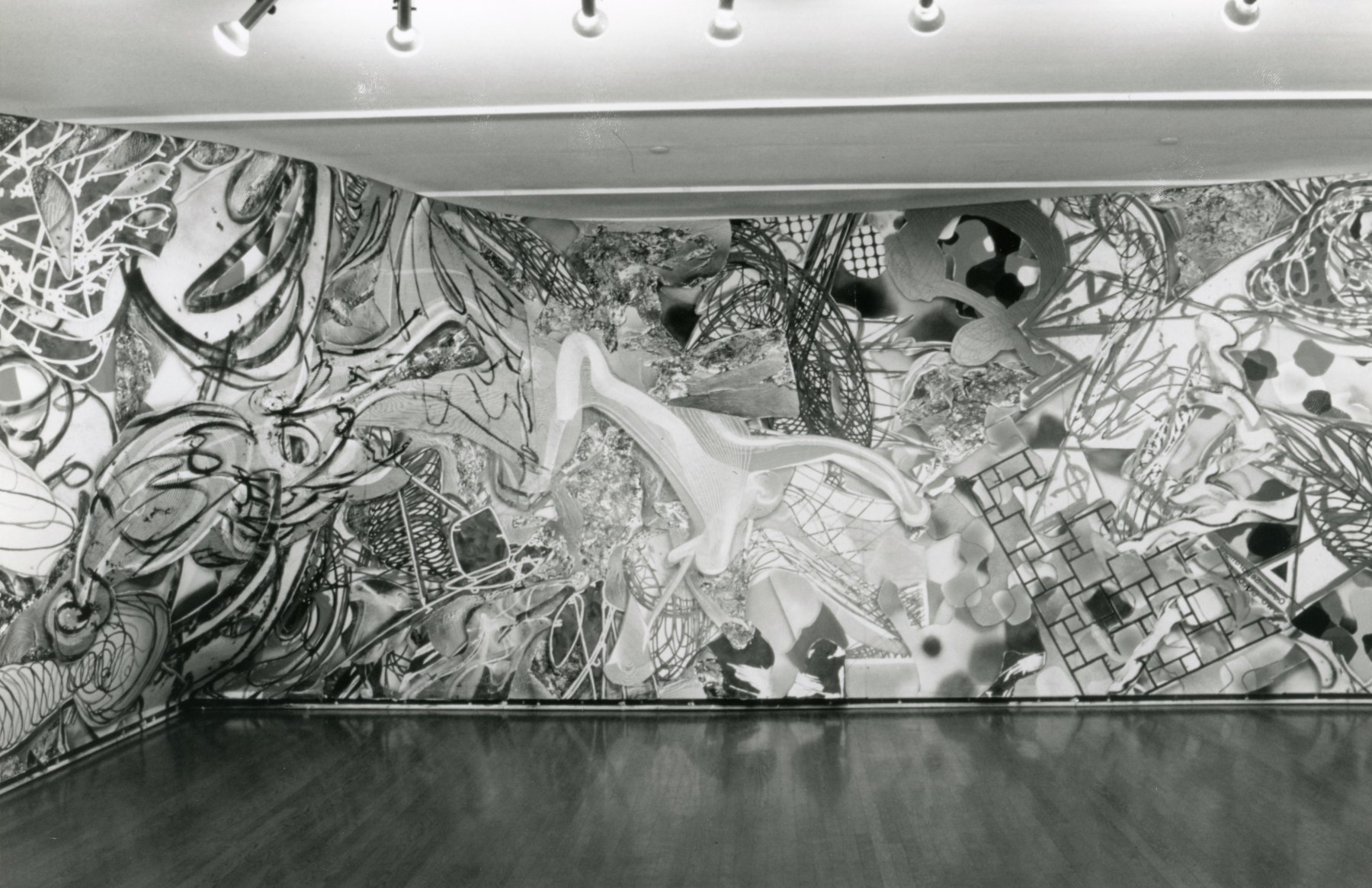 Installation view, Frank Stella: Free Standing Murals, 420 WEST BROADWAY