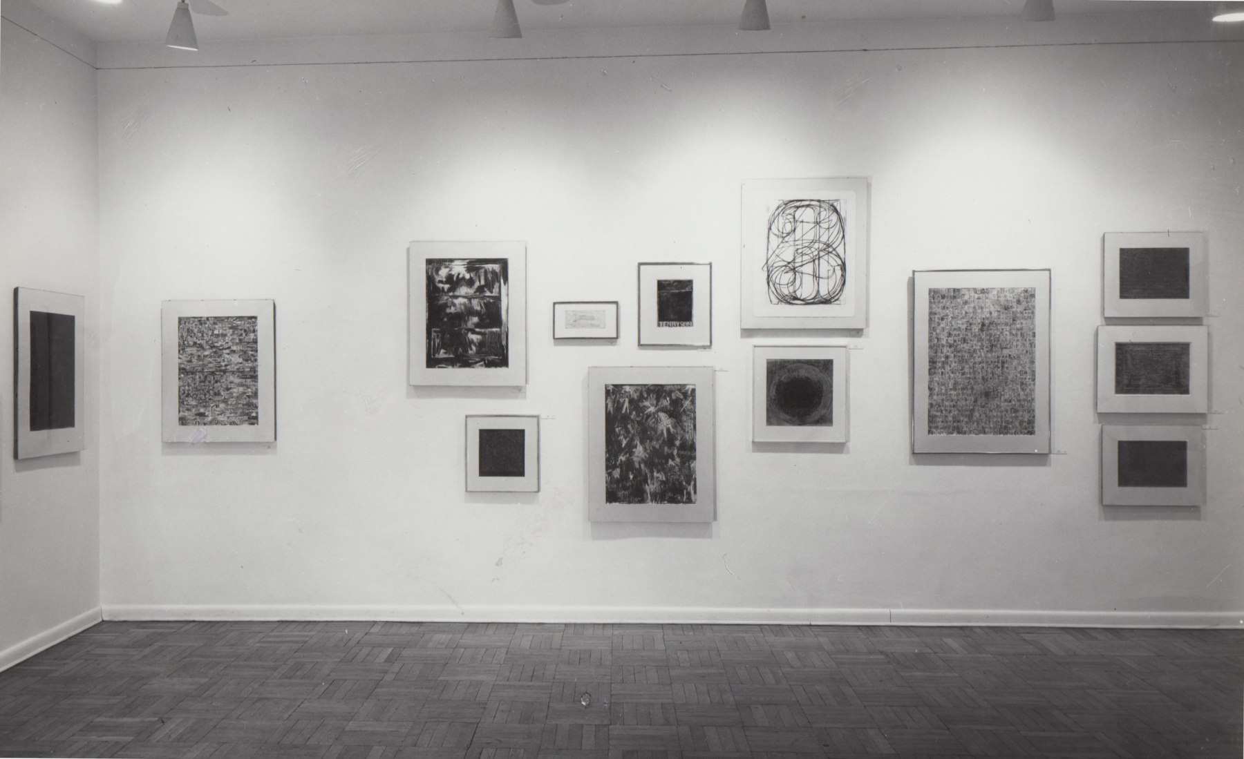 Installation view, Jasper Johns: Drawings, Sculptures &amp; Lithographs, 4 EAST 77