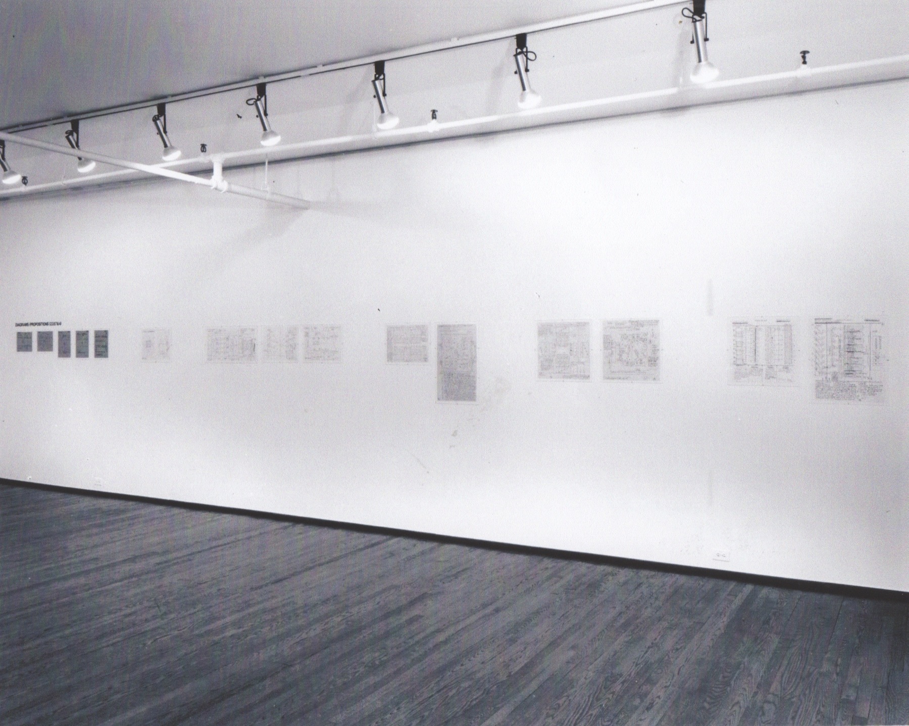 Installation view, Joseph Kosuth: Tenth Investigation, Position Four, 420 WEST BROADWAY