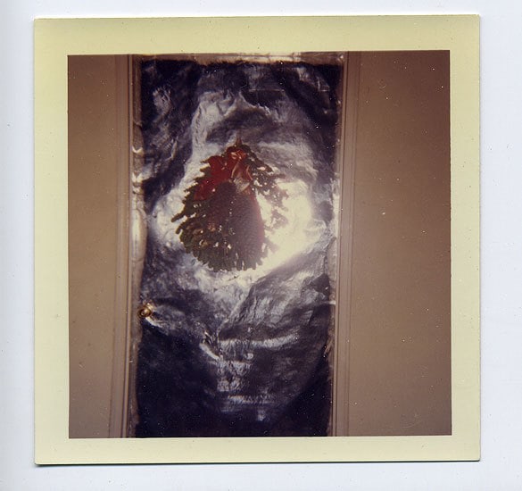 Christmas Door, 1960s, 3 1/2 x 3 1/2 in.