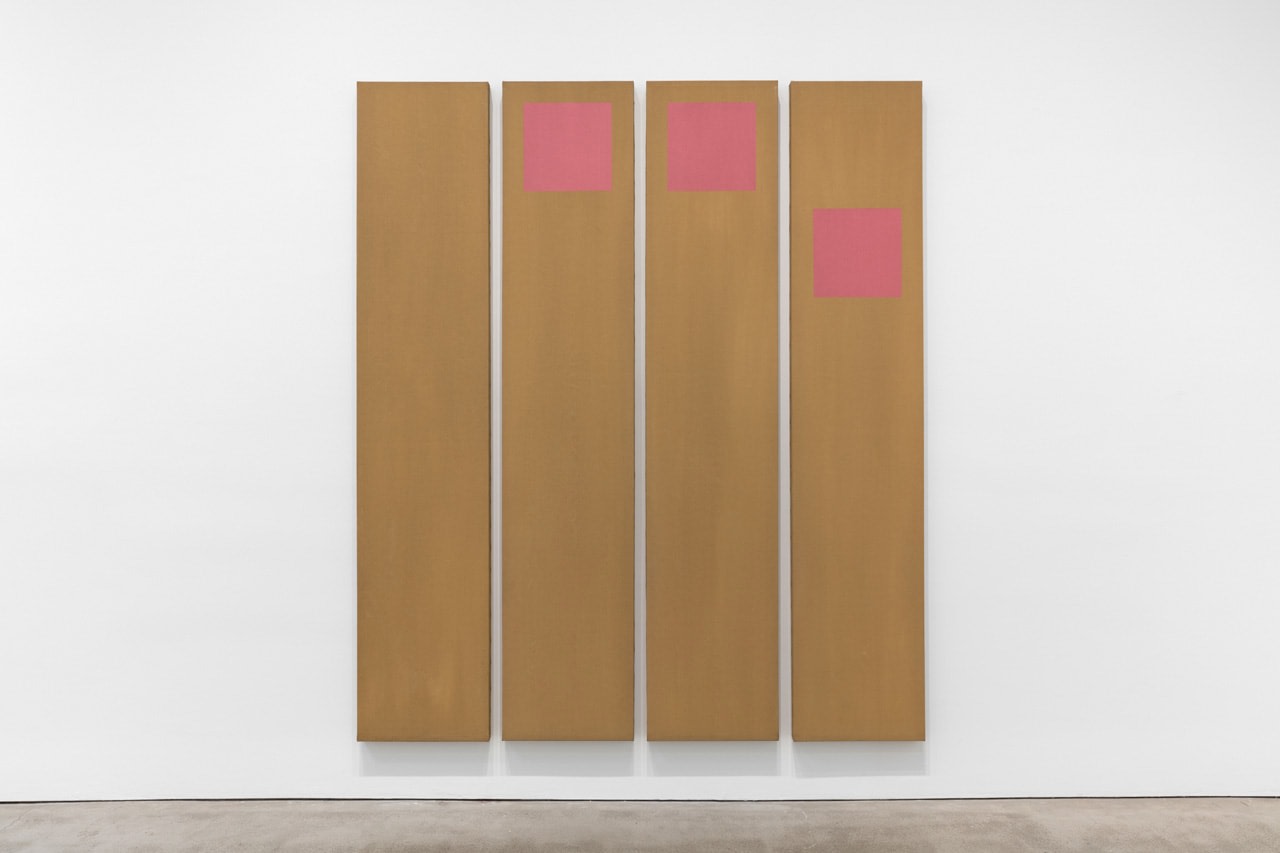 Slip, 1967, acrylic on canvas (four panels), 90 x 87 in.