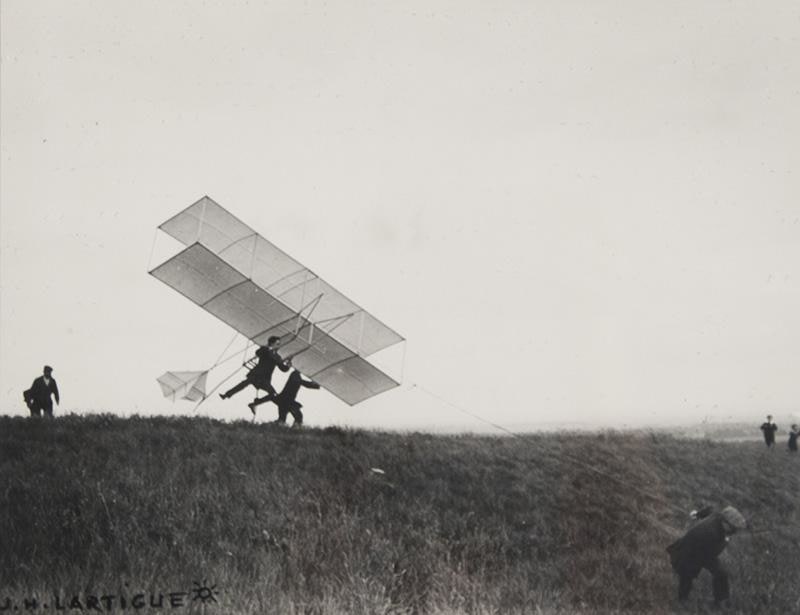 Glider taking off by J. H. Lartigue