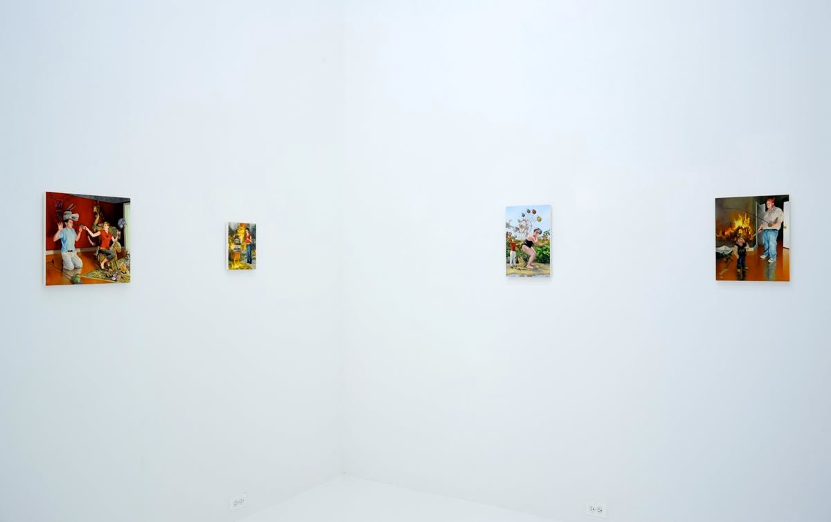 NATHANIEL ROGERS When Disaster Strikes 2011. Installation view: Conner Contemporary Art.