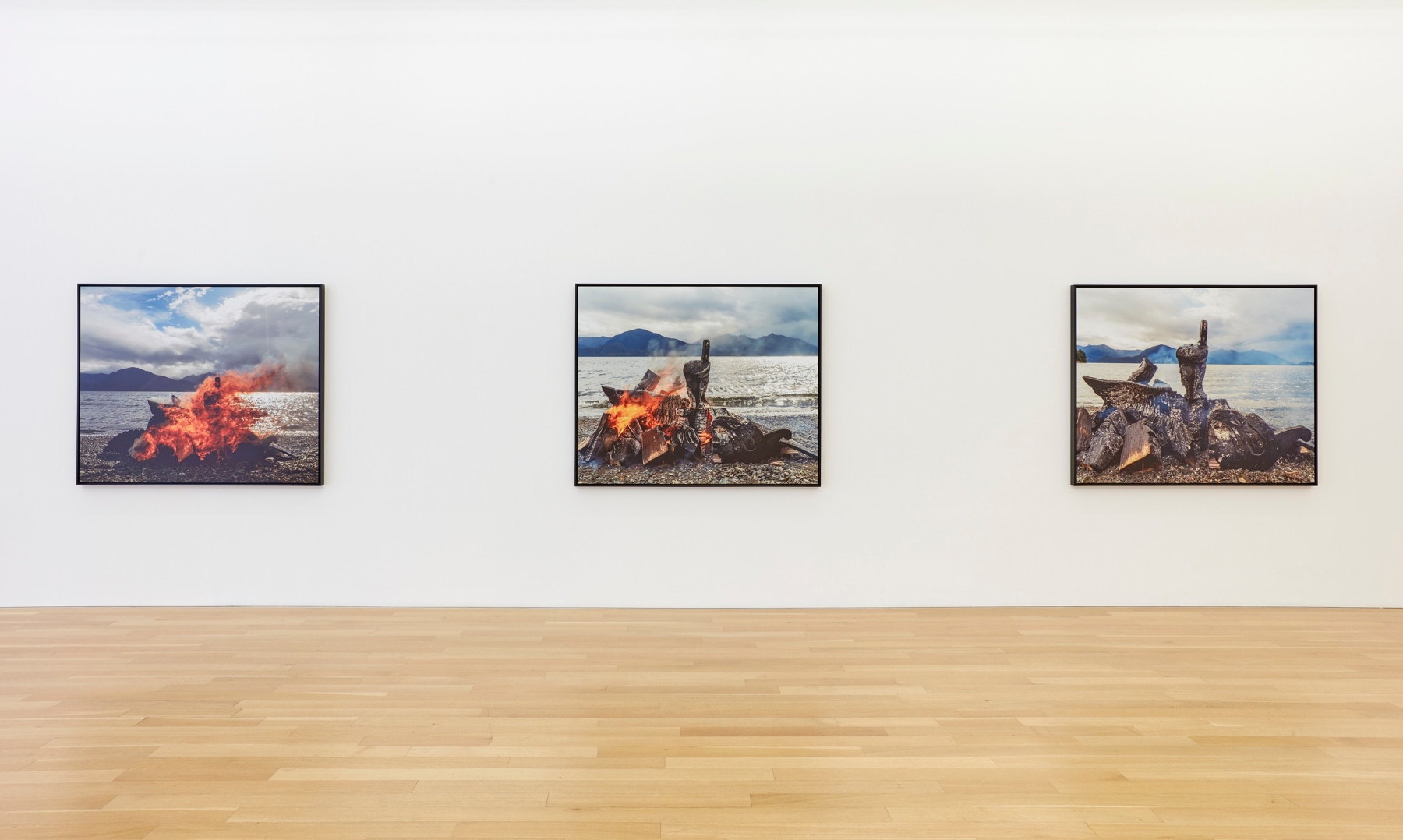 Installation view of Nicholas Galanin, The persistence of Land claims in a climate of change, 2024, Peter Blum Gallery, New York, NY.