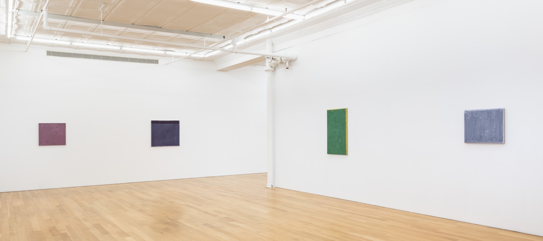 Installation view of John Zurier, Pink Dust, 2025, Peter Blum Gallery, New York, NY