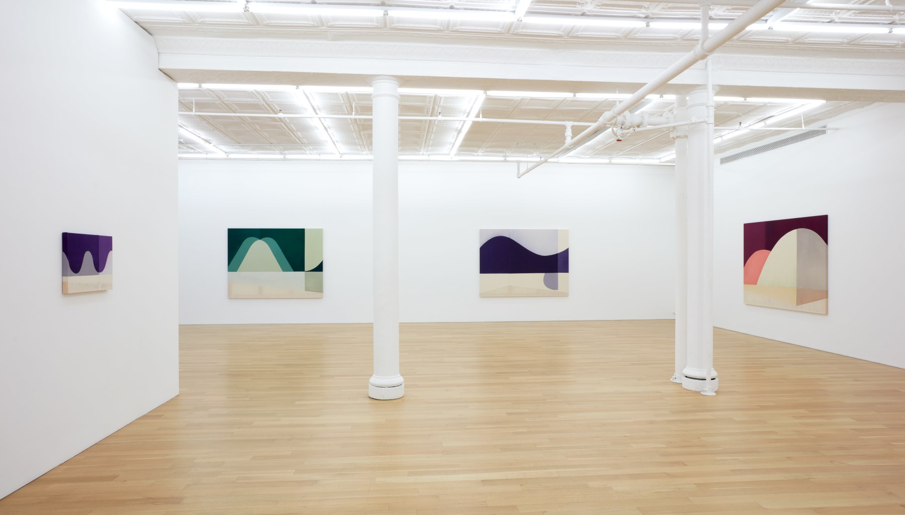 Installation view of Rebecca Ward,&amp;nbsp;infinite plane, Peter Blum Gallery, New York, 2022