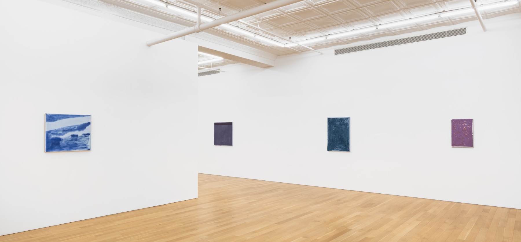 Installation view of John Zurier, Pink Dust, 2025, Peter Blum Gallery, New York, NY