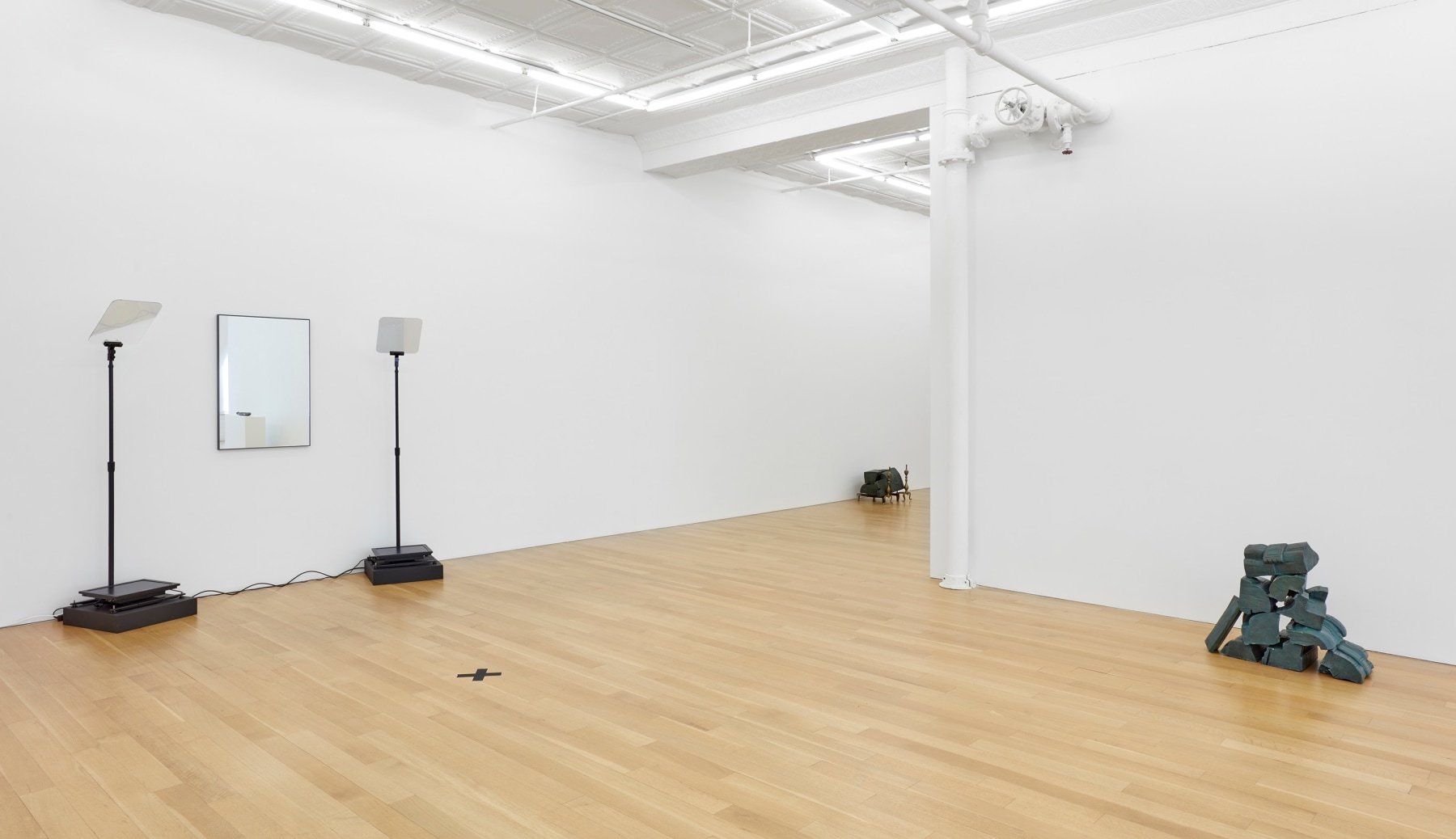 Installation view of Nicholas Galanin,&amp;nbsp;The persistence of Land claims in a climate of change, 2024, Peter Blum Gallery, New York, NY.