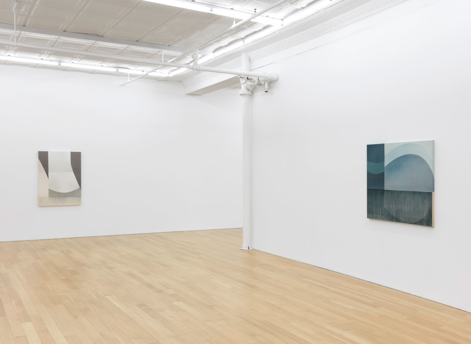 Installation view of Rebecca Ward, vector specter, 2025, Peter Blum Gallery, New York, NY.