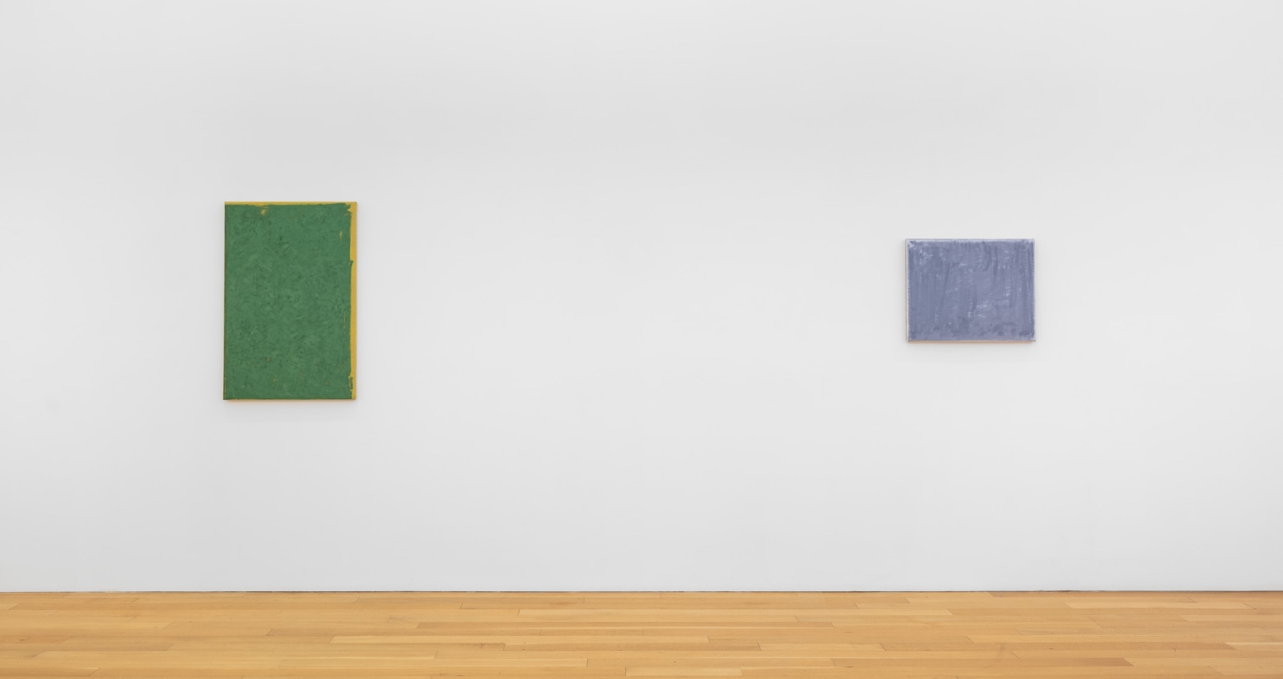 Installation view of John Zurier, Pink Dust, 2025, Peter Blum Gallery, New York, NY