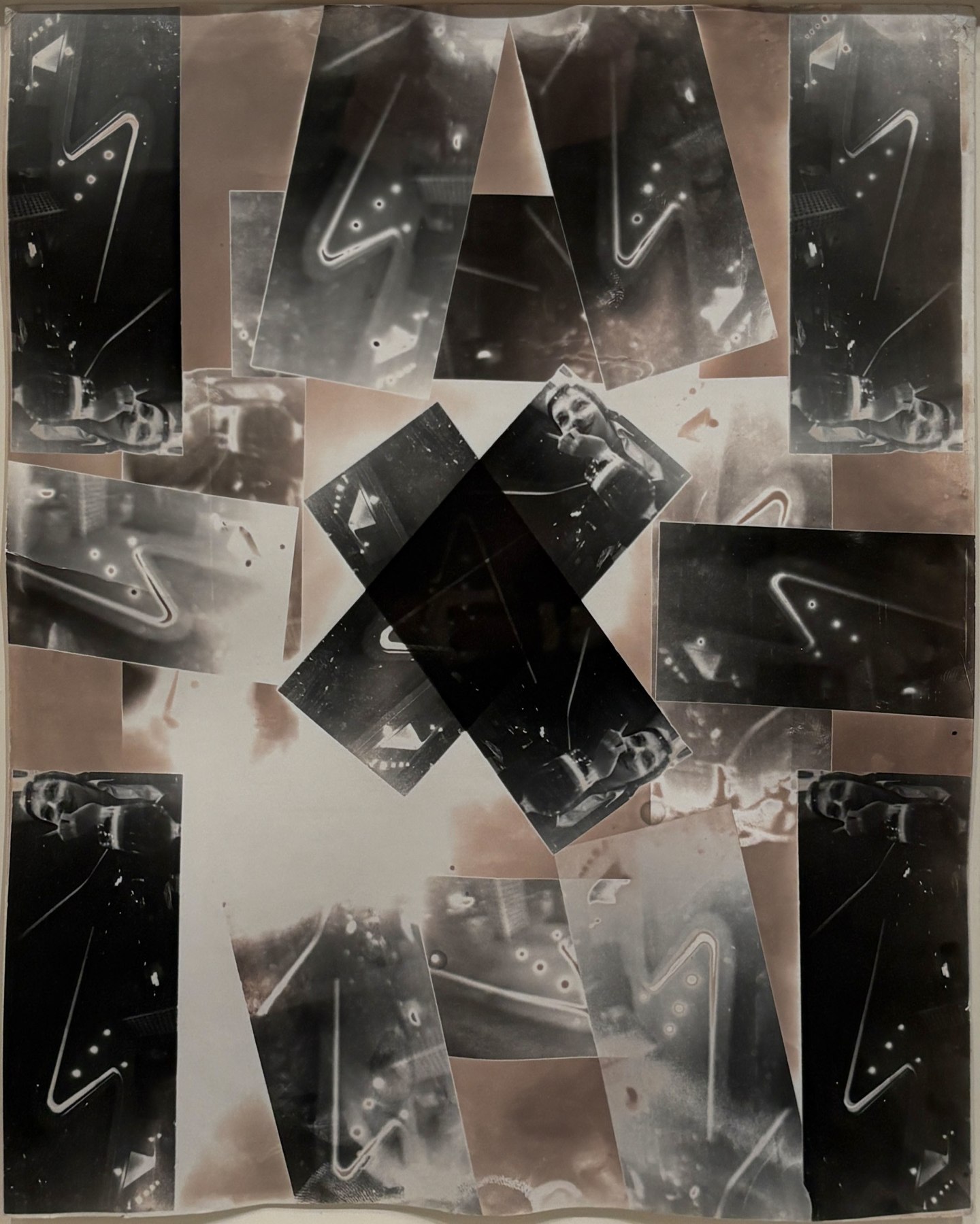 Sigmar Polke, “Paris (Montage with Woman and Beer Glass)”, 1971